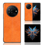 Cassa del telefono della copertura posteriore di cucito del modello della mucca, For Tecno Phantom V Flip2, For Tecno Phantom V Fold2, For Tecno Phantom V Flip, For Tecno Phantom V Fold