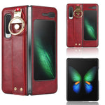Custodia in pelle con cinturino per Samsung Galaxy Z Fold2 5G