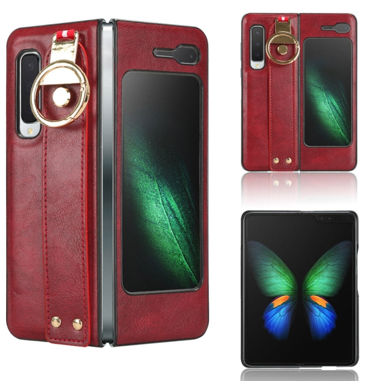 Custodia in pelle con cinturino per Samsung Galaxy Z Fold2 5G