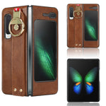Custodia in pelle con cinturino per Samsung Galaxy Z Fold2 5G
