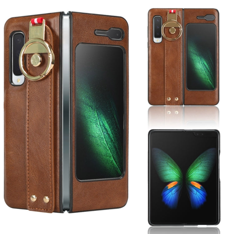 Custodia in pelle con cinturino per Samsung Galaxy Z Fold2 5G
