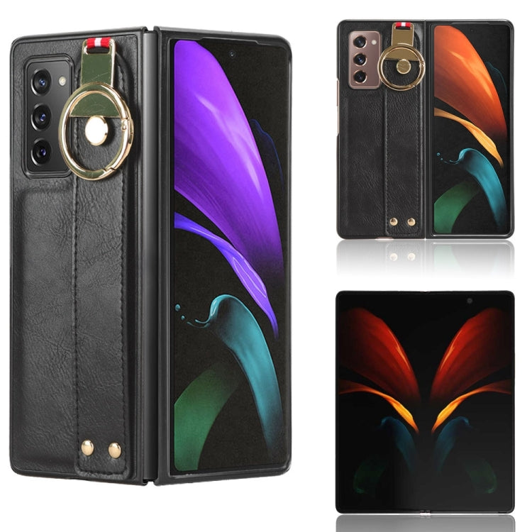 Custodia in pelle con cinturino per Samsung Galaxy Z Fold2 5G