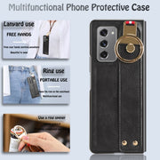 Custodia in pelle con cinturino per Samsung Galaxy Z Fold2 5G