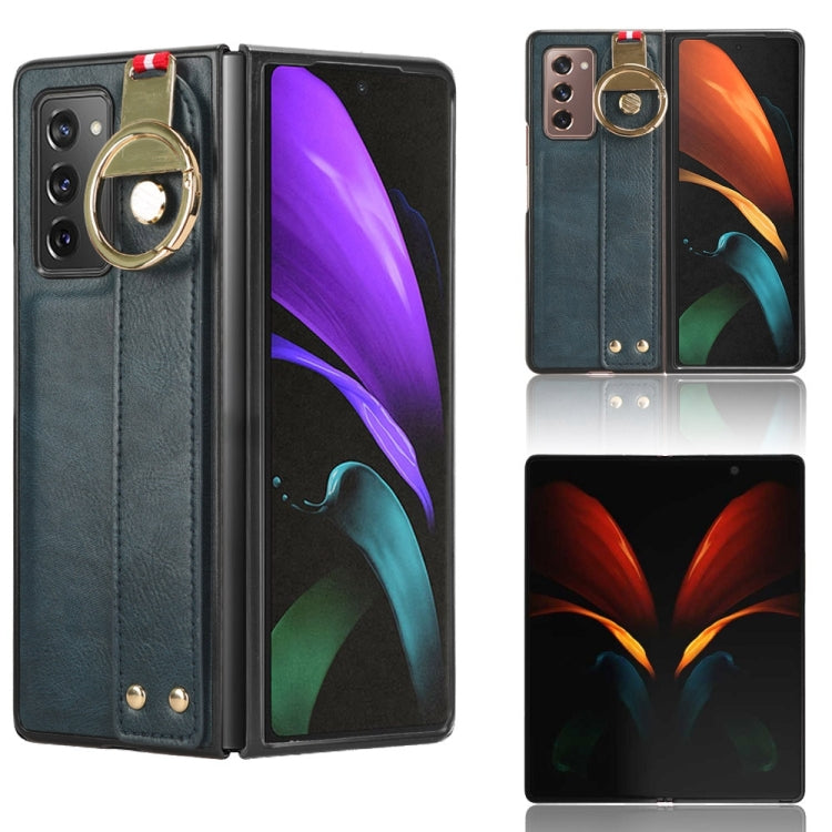 Custodia in pelle con cinturino per Samsung Galaxy Z Fold2 5G
