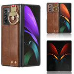 Custodia in pelle con cinturino per Samsung Galaxy Z Fold2 5G
