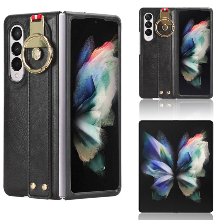 Custodia posteriore in pelle con cinturino per Samsung
