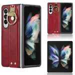 Custodia posteriore in pelle con cinturino per Samsung