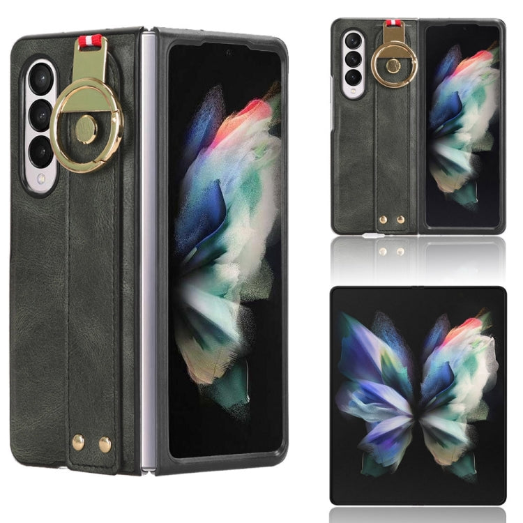 Custodia posteriore in pelle con cinturino per Samsung