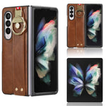 Custodia posteriore in pelle con cinturino per Samsung