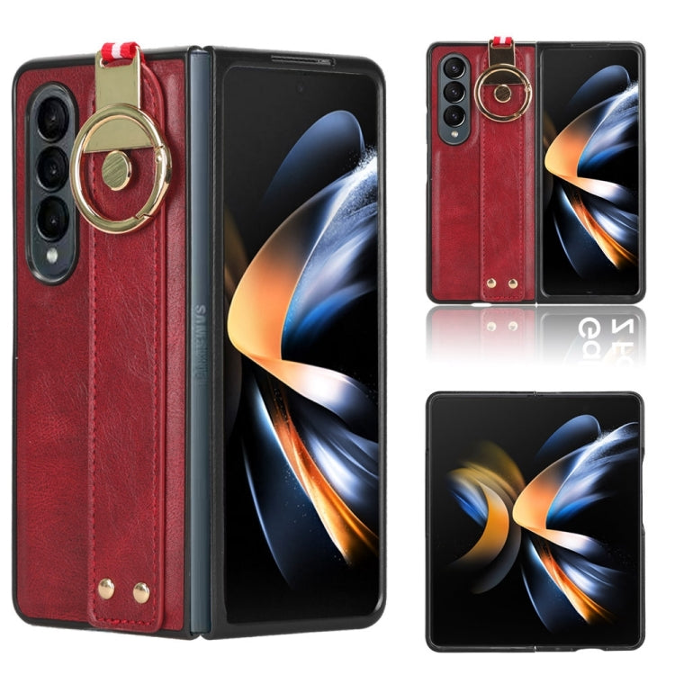 Custodia in pelle con cinturino per Samsung Galaxy Z Fold4