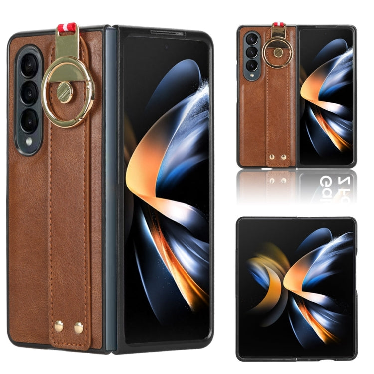 Custodia in pelle con cinturino per Samsung Galaxy Z Fold4