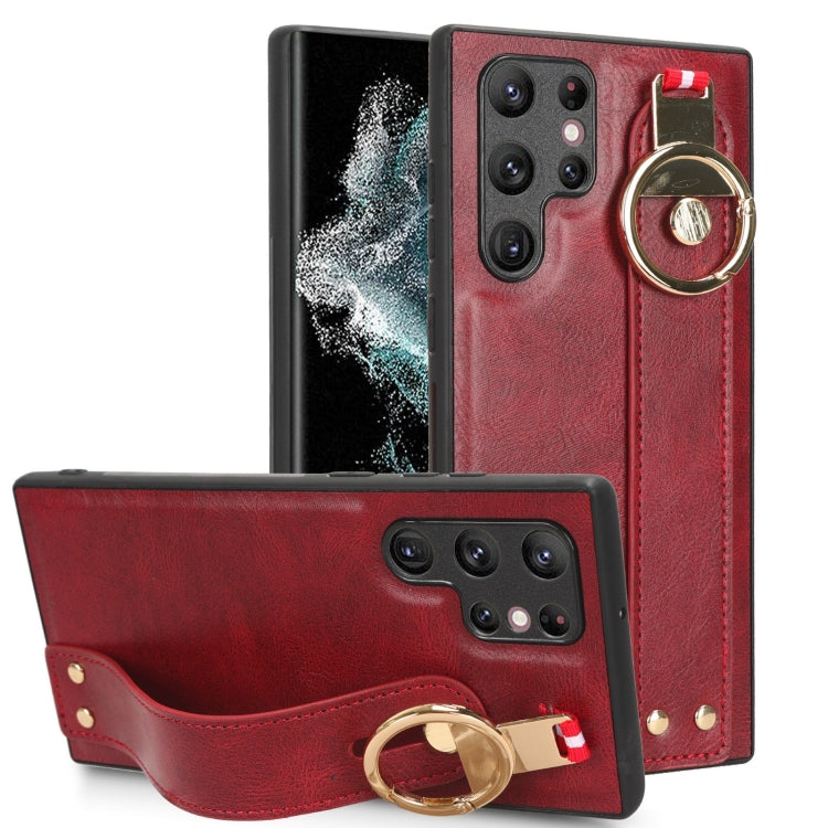 Custodia posteriore in pelle con cinturino per Samsung Galaxy Z F