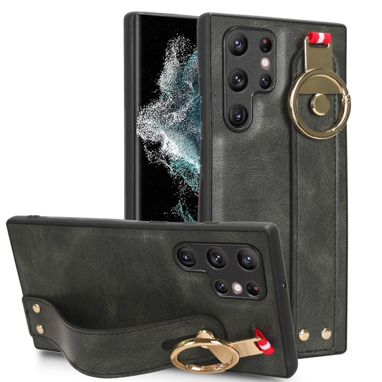 Custodia posteriore in pelle con cinturino per Samsung Galaxy Z F
