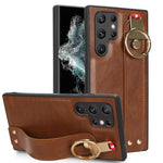 Custodia posteriore in pelle con cinturino per Samsung Galaxy Z F