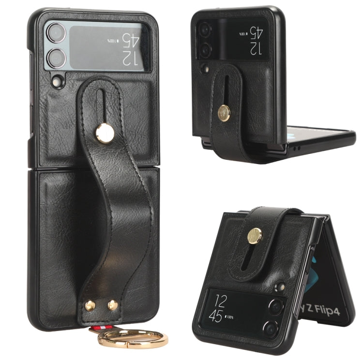Custodia posteriore in pelle con cinturino per Samsung Galaxy Z F