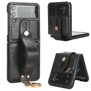 Custodia posteriore in pelle con cinturino per Samsung Galaxy Z F