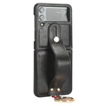 Custodia posteriore in pelle con cinturino per Samsung Galaxy Z F