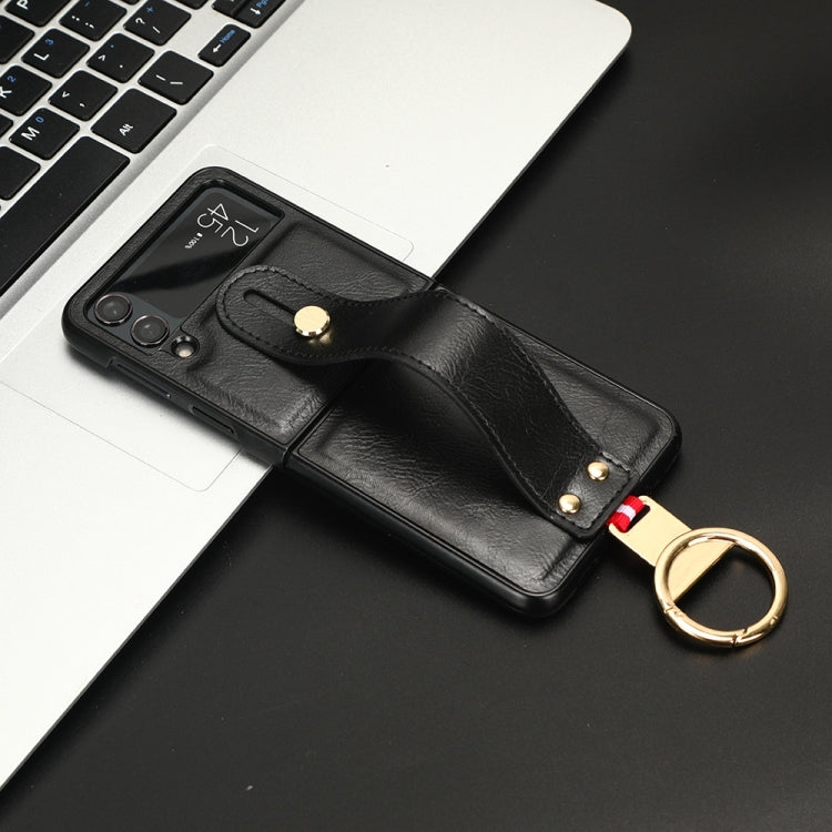 Custodia posteriore in pelle con cinturino per Samsung Galaxy Z F
