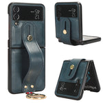 Custodia posteriore in pelle con cinturino per Samsung Galaxy Z F