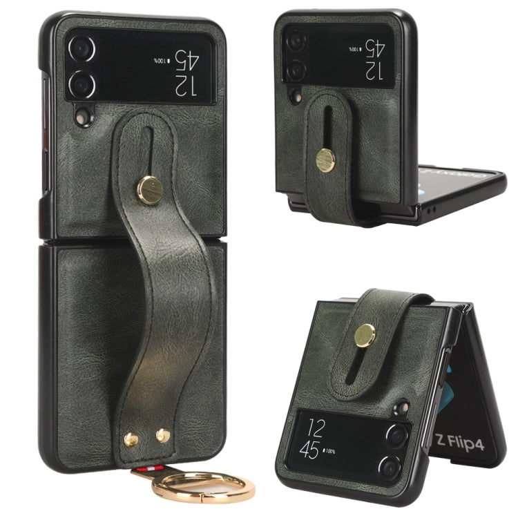 Custodia posteriore in pelle con cinturino per Samsung Galaxy Z F