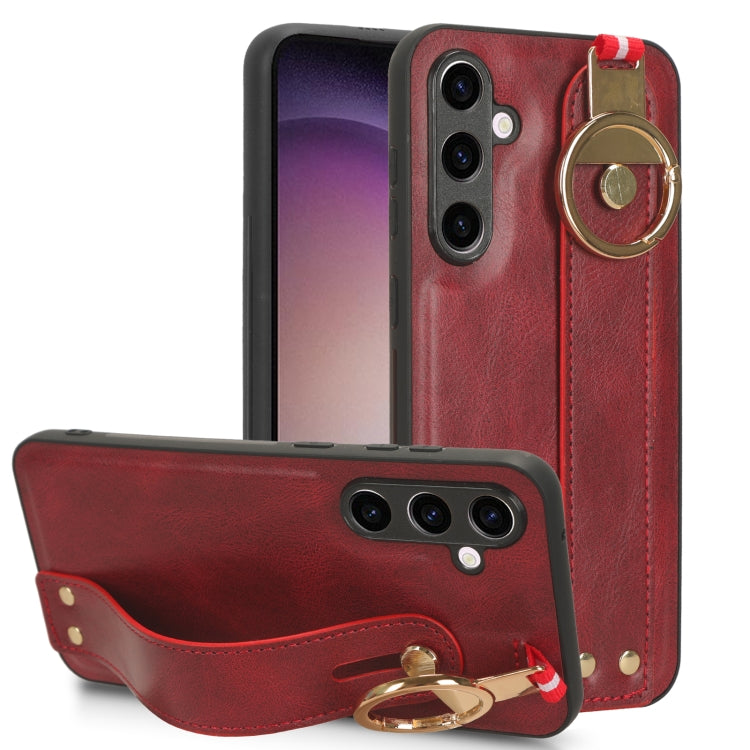 Custodia posteriore in pelle con cinturino per Samsung Galaxy Z F