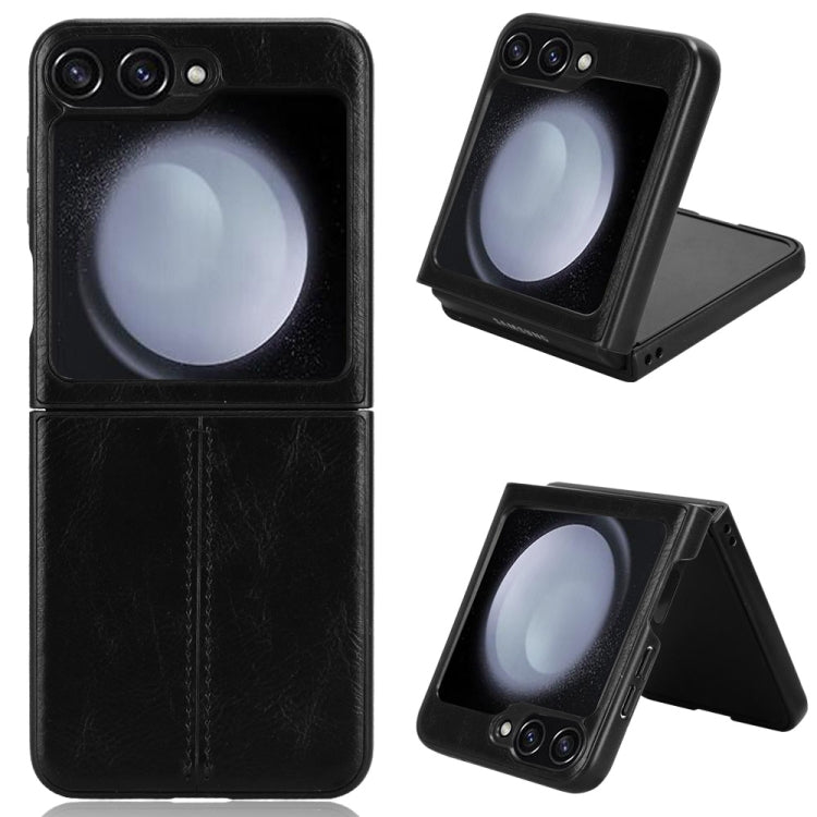 Custodia posteriore cucita modello mucca per Galaxy Z Flip7