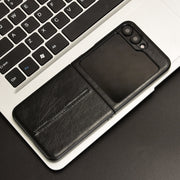 Custodia posteriore cucita modello mucca per Galaxy Z Flip7
