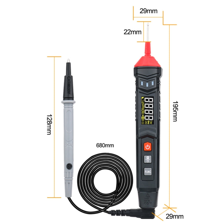 Multimetro digitale GVDA GD107 con penna intelligente