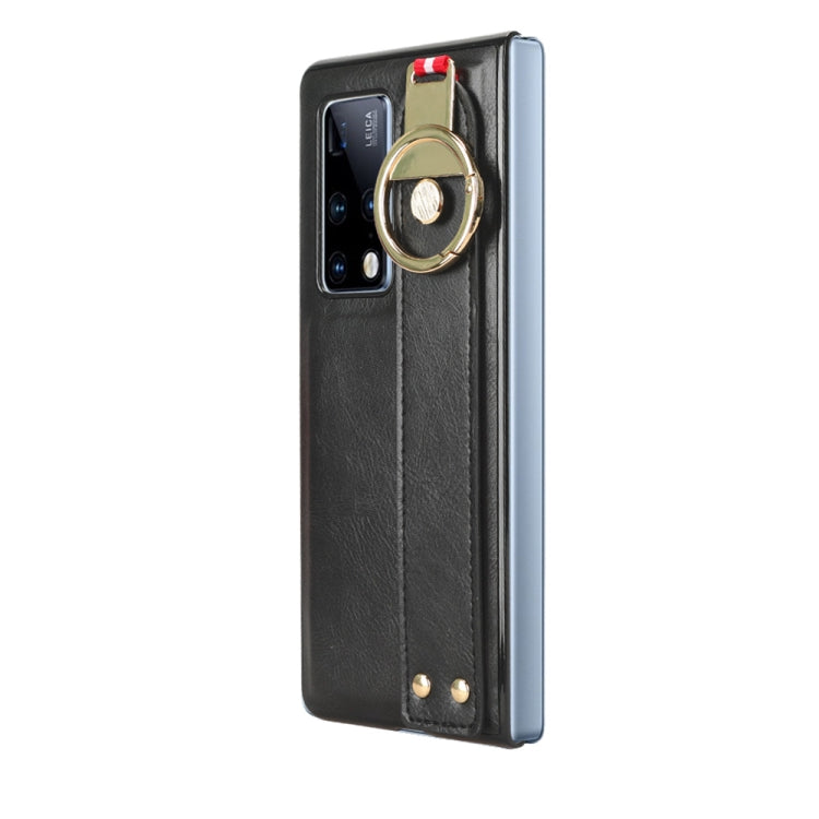 Custodia per telefono posteriore in pelle con cinturino, For Huawei Mate X2