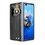 Custodia per telefono posteriore in pelle con cinturino, For Huawei Mate X2