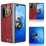 Custodia per telefono posteriore in pelle con cinturino, For Huawei Mate X2