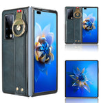 Custodia per telefono posteriore in pelle con cinturino, For Huawei Mate X2