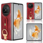 Custodia per telefono posteriore in pelle con cinturino, For Huawei Mate X3, For Huawei Maimang A20 5G, For Huawei Mate Xs 2, For Huawei P50 Pocket