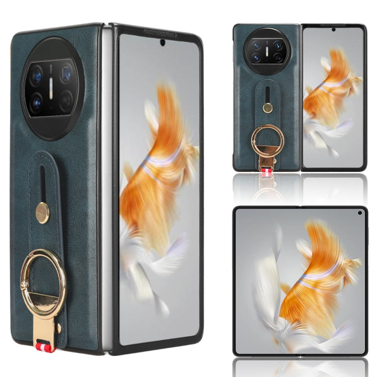 Custodia per telefono posteriore in pelle con cinturino, For Huawei Mate X3, For Huawei Maimang A20 5G, For Huawei Mate Xs 2, For Huawei P50 Pocket