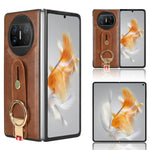 Custodia per telefono posteriore in pelle con cinturino, For Huawei Mate X3, For Huawei Maimang A20 5G, For Huawei Mate Xs 2, For Huawei P50 Pocket