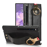 Custodia per telefono posteriore in pelle con cinturino, For Huawei Mate X3, For Huawei Maimang A20 5G, For Huawei Mate Xs 2, For Huawei P50 Pocket
