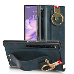 Custodia per telefono posteriore in pelle con cinturino, For Huawei Mate X3, For Huawei Maimang A20 5G, For Huawei Mate Xs 2, For Huawei P50 Pocket