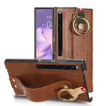 Custodia per telefono posteriore in pelle con cinturino, For Huawei Mate X3, For Huawei Maimang A20 5G, For Huawei Mate Xs 2, For Huawei P50 Pocket