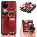 Custodia per telefono posteriore in pelle con cinturino, For Huawei Mate X3, For Huawei Maimang A20 5G, For Huawei Mate Xs 2, For Huawei P50 Pocket