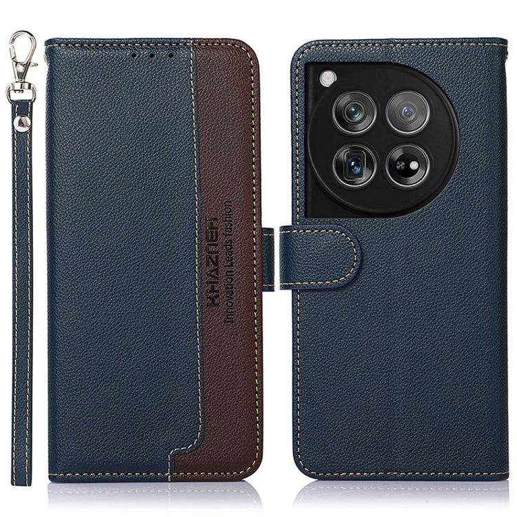 KHAZNEH Custodia per telefono RFID in pelle con texture Litchi, For OnePlus 12, For OnePlus Ace 2 Pro, For OnePlus Nord 3 / Ace 2V