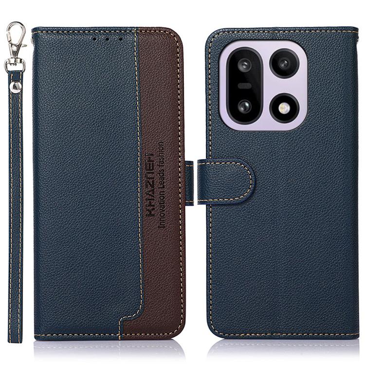 KHAZNEH Custodia per telefono RFID in pelle con texture Litchi, For OnePlus Nord CE6 Lite 5G Global, For OnePlus Ace 6 Ultra, For OnePlus 15T, For OnePlus Turbo 6 / 6V, For OnePlus 15R / Ace 6 / Ace 6T, For OnePlus 15