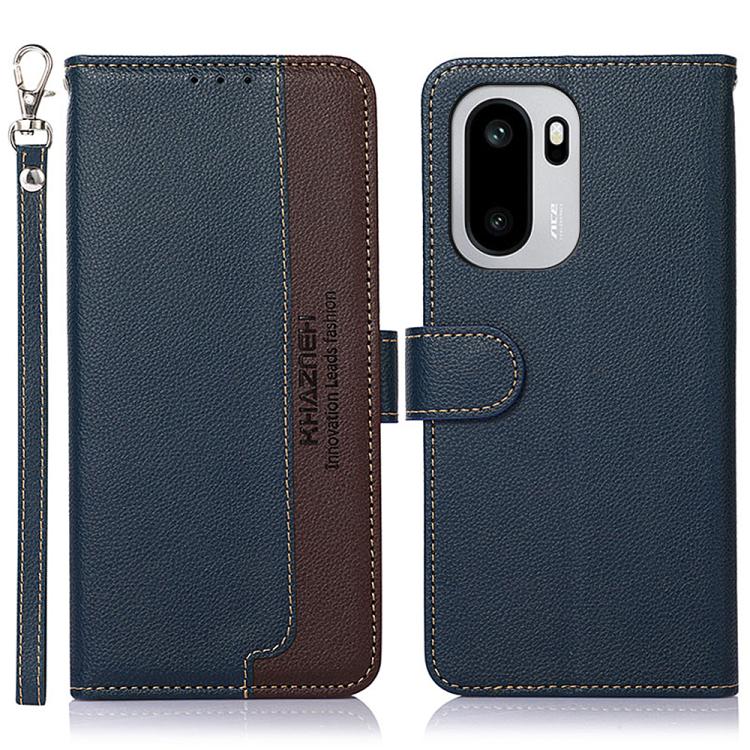 KHAZNEH Custodia per telefono RFID in pelle con texture Litchi, For OnePlus Nord CE6 Lite 5G Global, For OnePlus Ace 6 Ultra, For OnePlus 15T, For OnePlus Turbo 6 / 6V, For OnePlus 15R / Ace 6 / Ace 6T, For OnePlus 15