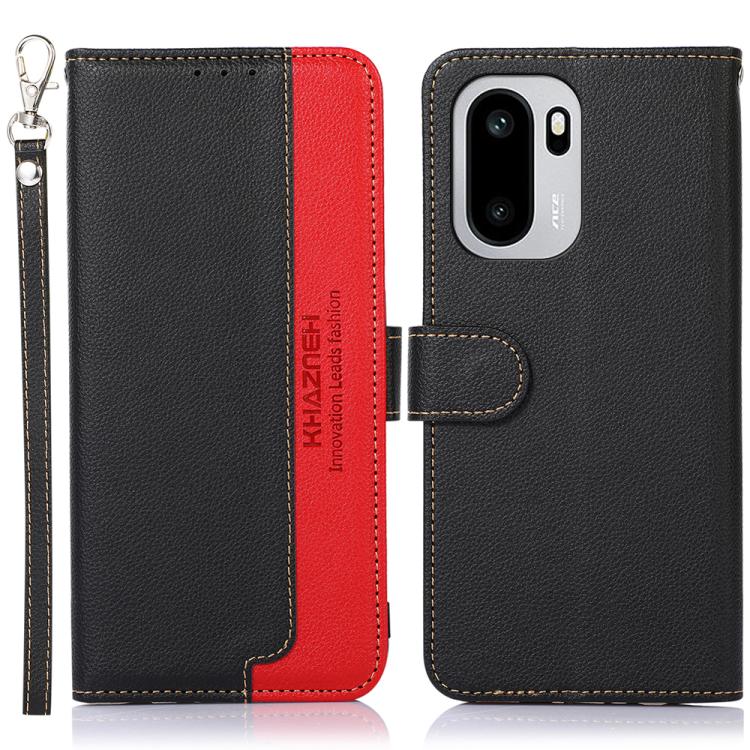 KHAZNEH Custodia per telefono RFID in pelle con texture Litchi, For OnePlus Nord CE6 Lite 5G Global, For OnePlus Ace 6 Ultra, For OnePlus 15T, For OnePlus Turbo 6 / 6V, For OnePlus 15R / Ace 6 / Ace 6T, For OnePlus 15