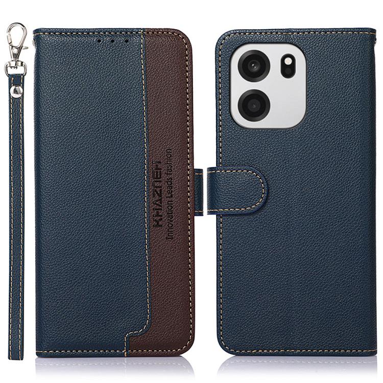 KHAZNEH Custodia per telefono RFID in pelle con texture Litchi, For OnePlus Nord CE6 Lite 5G Global, For OnePlus Ace 6 Ultra, For OnePlus 15T, For OnePlus Turbo 6 / 6V, For OnePlus 15R / Ace 6 / Ace 6T, For OnePlus 15