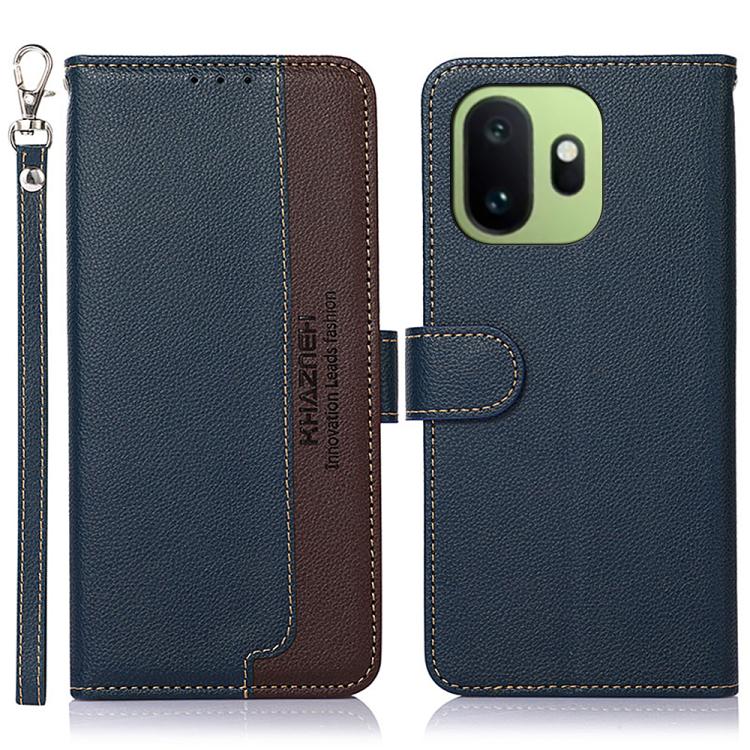 KHAZNEH Custodia per telefono RFID in pelle con texture Litchi, For OnePlus Nord CE6 Lite 5G Global, For OnePlus Ace 6 Ultra, For OnePlus 15T, For OnePlus Turbo 6 / 6V, For OnePlus 15R / Ace 6 / Ace 6T, For OnePlus 15