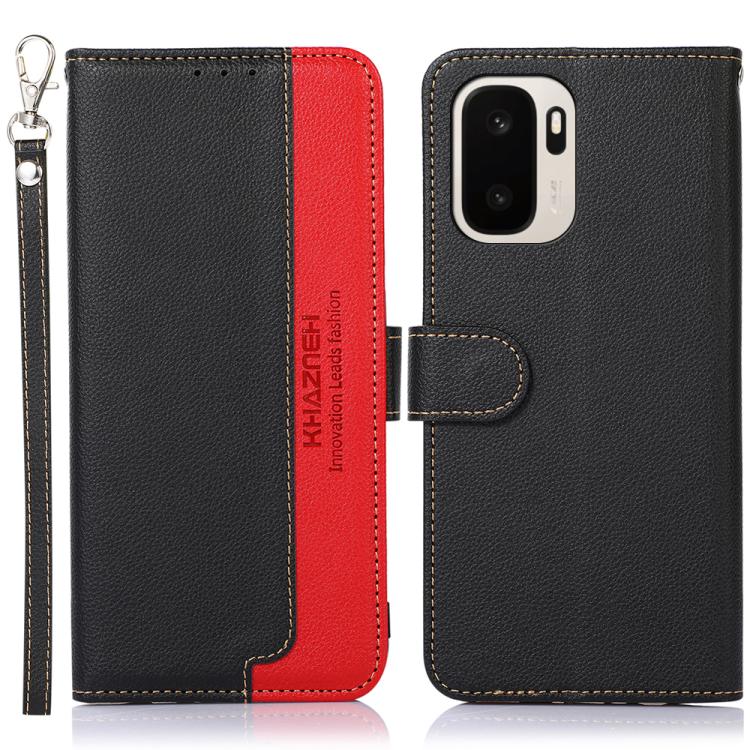 KHAZNEH Custodia per telefono RFID in pelle con texture Litchi, For OnePlus Nord CE6 Lite 5G Global, For OnePlus Ace 6 Ultra, For OnePlus 15T, For OnePlus Turbo 6 / 6V, For OnePlus 15R / Ace 6 / Ace 6T, For OnePlus 15