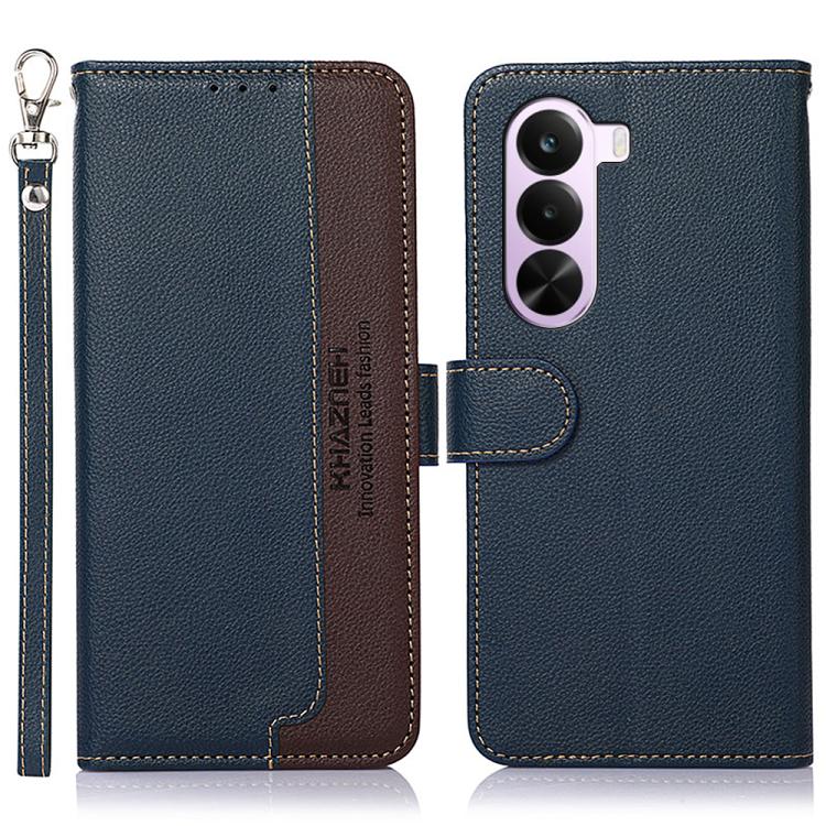 KHAZNEH Custodia per telefono RFID in pelle con texture Litchi, For OnePlus Nord CE6 Lite 5G Global, For OnePlus Ace 6 Ultra, For OnePlus 15T, For OnePlus Turbo 6 / 6V, For OnePlus 15R / Ace 6 / Ace 6T, For OnePlus 15