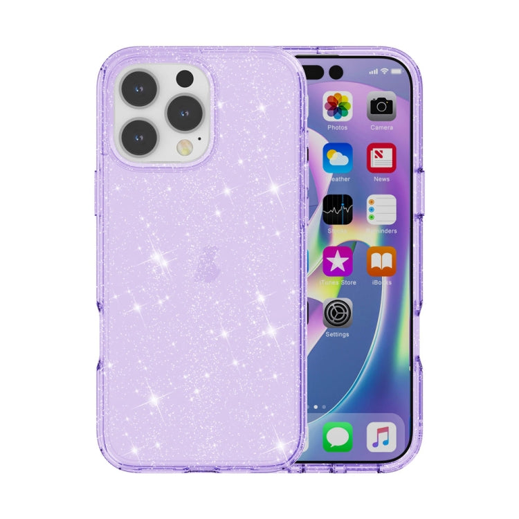 Custodia glitter antiurto per iPhone 16 compatibile