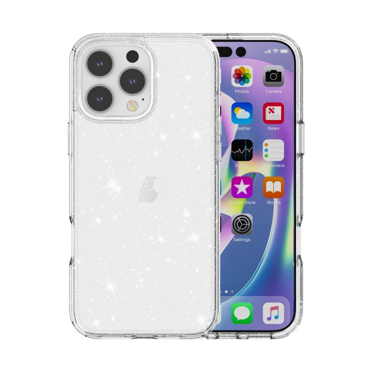 Custodia glitter antiurto per iPhone 16 compatibile
