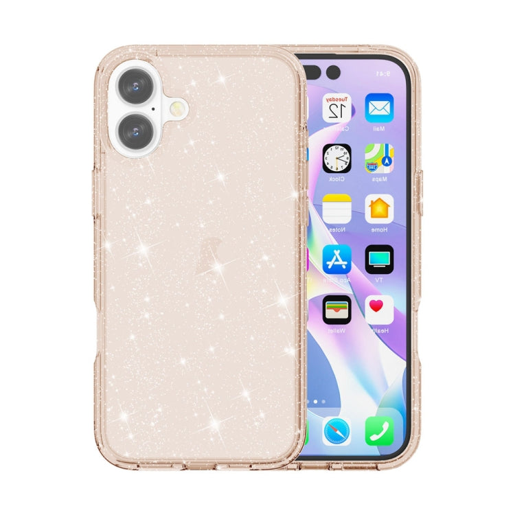 Custodia glitter antiurto per iPhone 16 compatibile